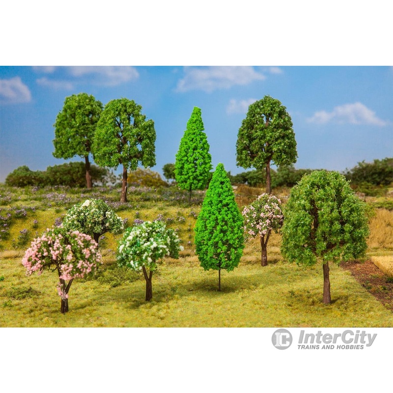 Faller 181526 HO, TT, N 10 Deciduous trees, assorted