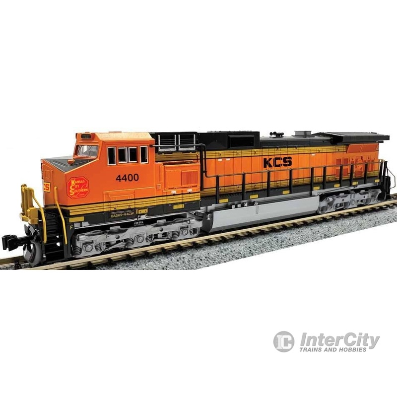 Kato N 1763519 GE C44-9W – Standard DC – Kansas City Southern #4400 (Ex-BNSF Patch, orange, black, yellow, KCS Logo)