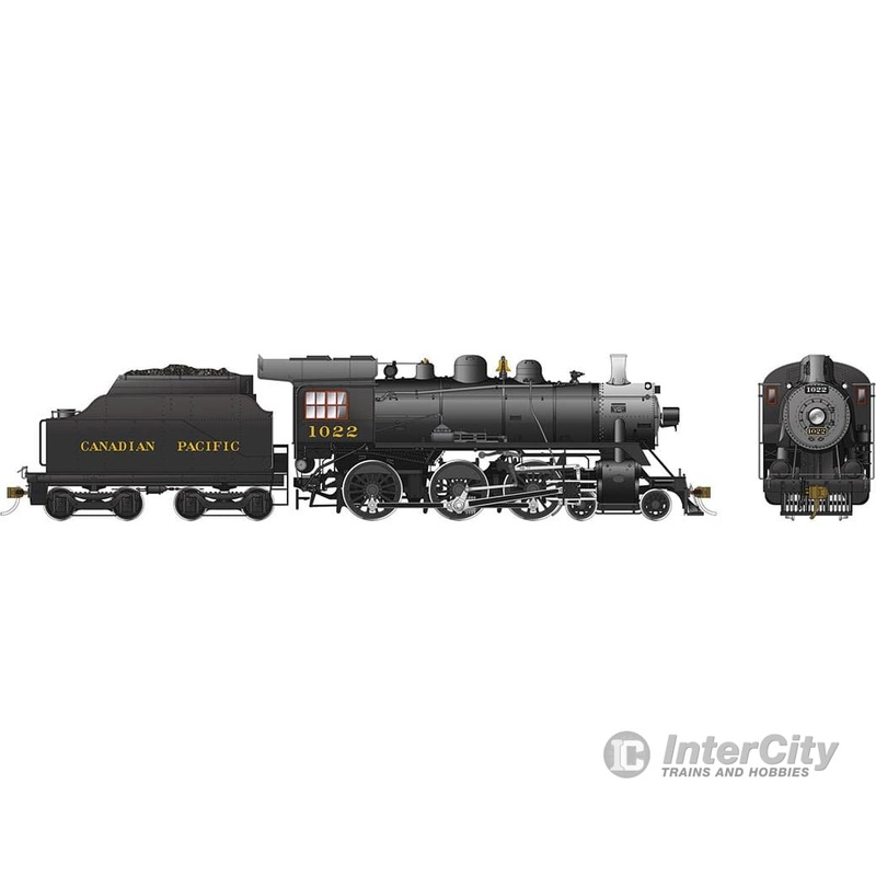 Rapido 602003 HO scale D10h Steam Locomotive (DC/Silent): CPR #1022