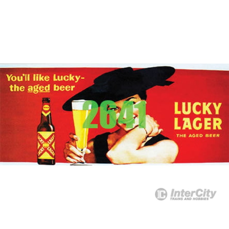 Tichy Train Group 2641 Lucky Lager Beer Billboard – Kit