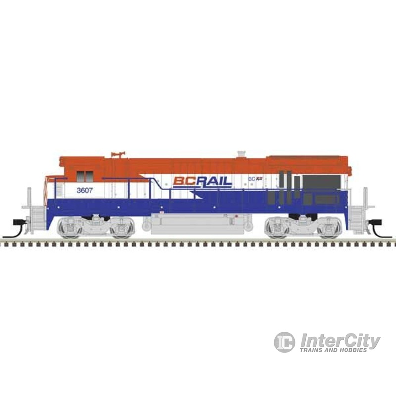 Atlas 40005473 GE B36-7 Low Nose – LokSound and DCC — BC Rail #3613 (Ditch Lights, red, white, blue)