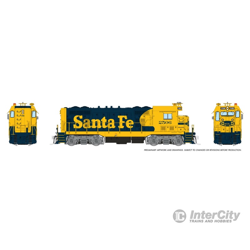 Rapido 070107 HO ATSF CF7 w/ Square Cab (DC/Silent): AT&SF – Yellow Warbonnet: #2591