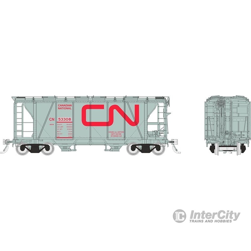 Rapido 149010 HO Enterprise Covered Hopper: CN – MOW Grey: 3-Pack #1