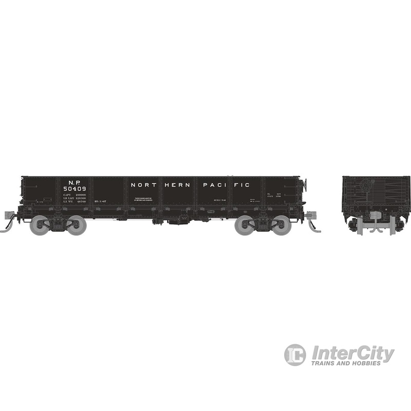 Rapido 163006A HO 40′ Drop Bottom Gondola: NP – 1966 Scheme – Single Car #1