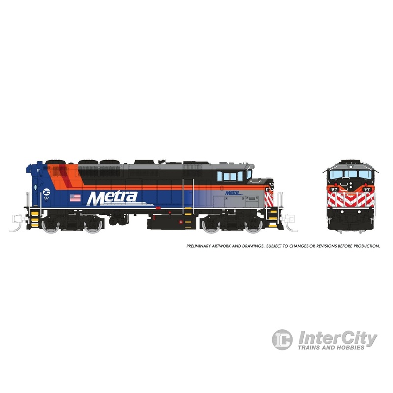 Rapido 519020 N GMDD F59PH (DC/Silent): Metra: #99