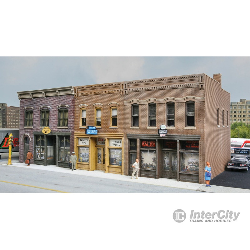 Walthers Cornerstone 4040 Merchant’s Row IV — Kit – 10-5/8 x 6-11/32 x 4-3/4″ 27 x 16.1 x 12cm