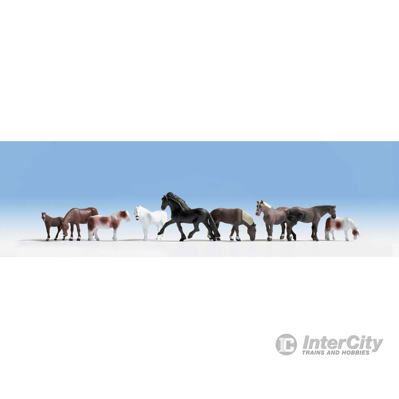 Walthers SceneMaster 6074 Majestic Horses pkg(9)