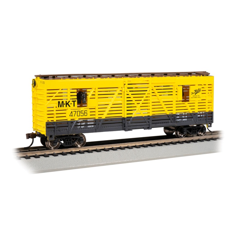 Bachmann 19713 MKT 40′ Animated Stock Car with Horses #47056 HO SCALE