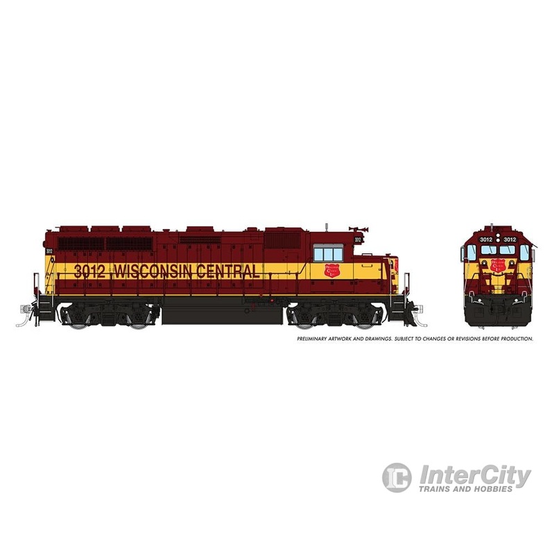 Rapido 040533 HO EMD GP40 (DC/DCC/Sound): Wisconsin Central: #3014