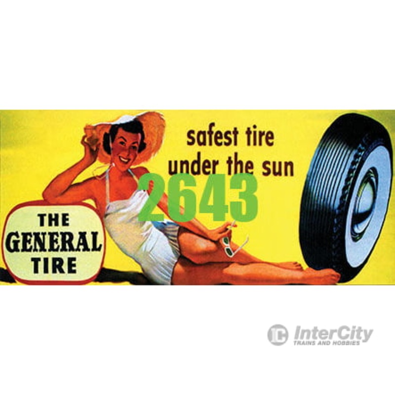 Tichy Train Group 2643 General Tire Billboard – Kit