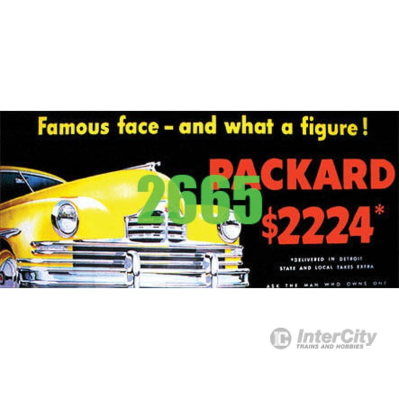 Tichy Train Group 2665 Packard $2224 Billboard – Kit