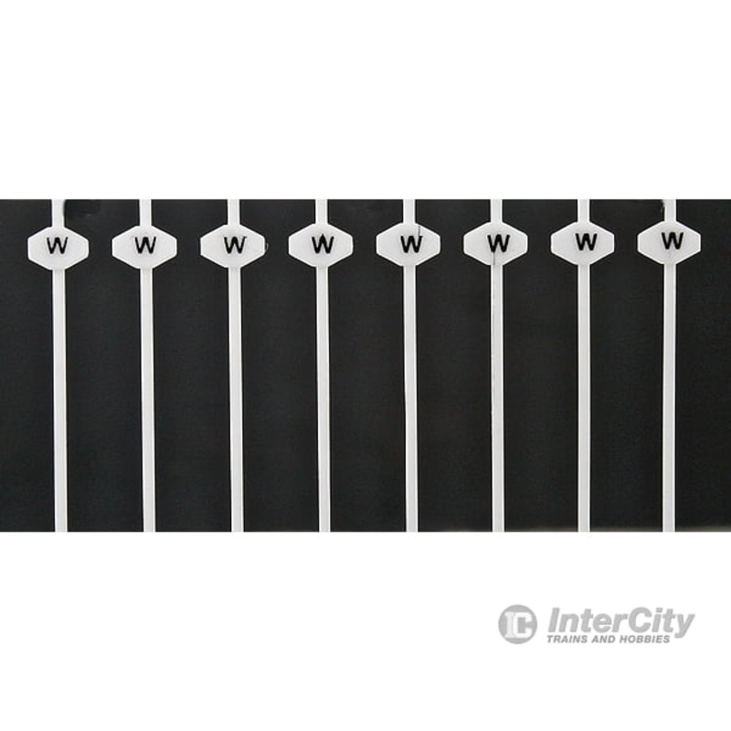 Tichy Train Group 8182 Whistle Post Signs pkg(32) — Steam Era Early, Diamond Style