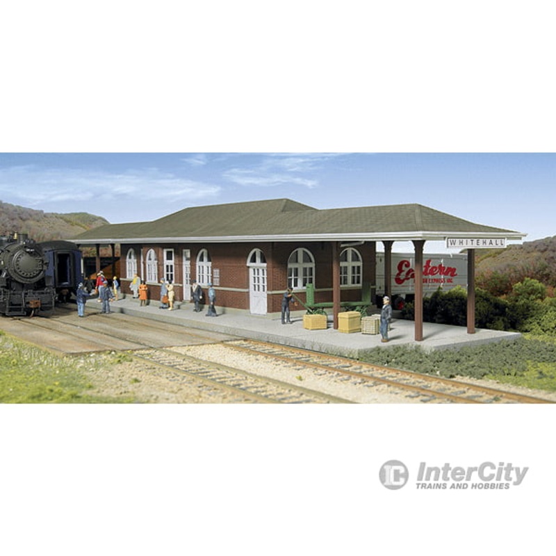Walthers Cornerstone 2932 Whitehall Station – Kit — 18-1/2 x 5-1/2 x 3-3/16″ 46.9 x 13.9 x 8cm