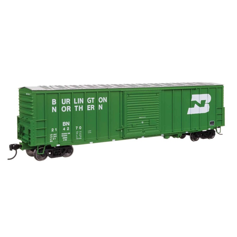 Walthers HO 46025 50′ ACF Exterior Post Dreadnaught End Plate B Boxcar – Burlington Northern #214270