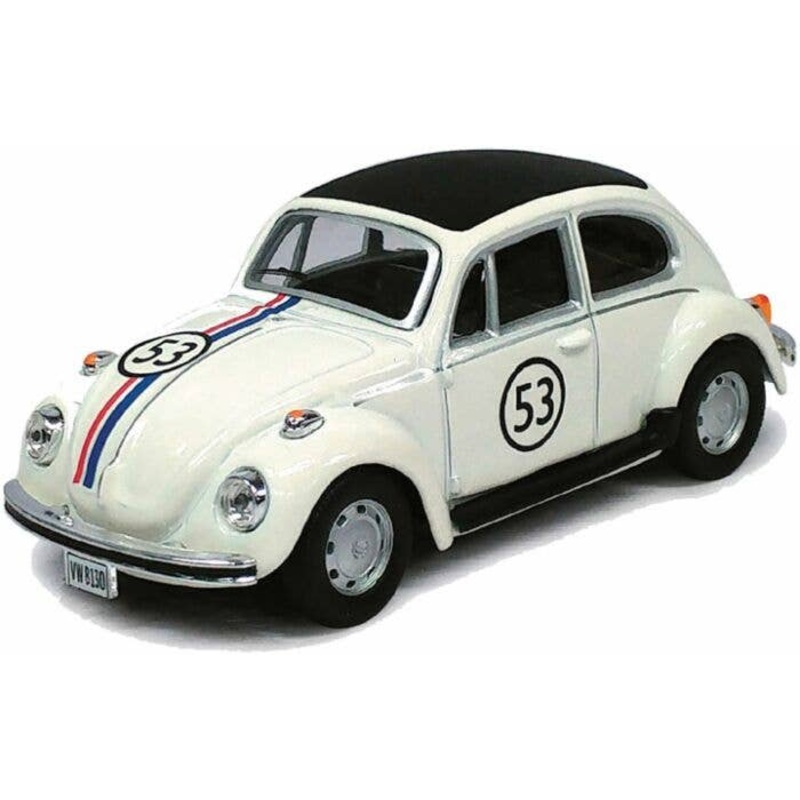 Atlas 3009938 Volkswagen Beetle – Assembled – Herbie 53 (white, black) Diecast Car 1/43 O Scale Limited NEW