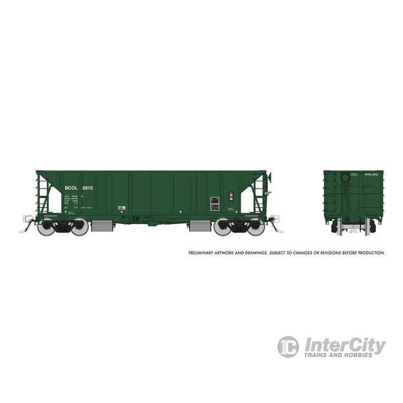 Rapido 158005 HO NSC Ballast Car: BC Rail – Early: 6-Pack