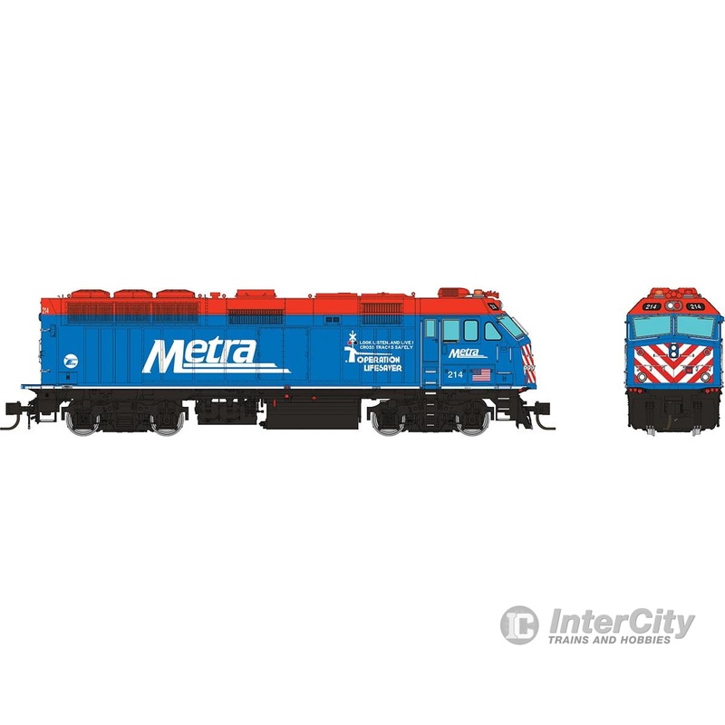 Rapido 583504 N F40PHM-2 (DC/DCC/Sound): Metra – Blue Scheme / OL: #214