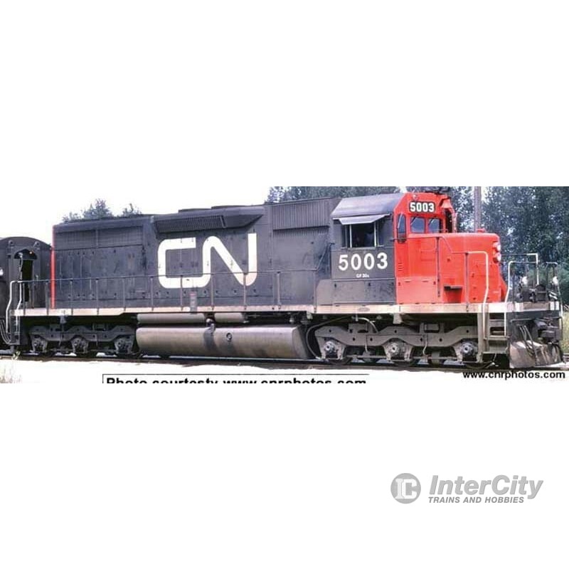 Bowser HO #24957 CN Black/Red Noodle Scheme, w/Dynamic brakes, Ditch Lights, Single Class Light Road #5003 Executive Line