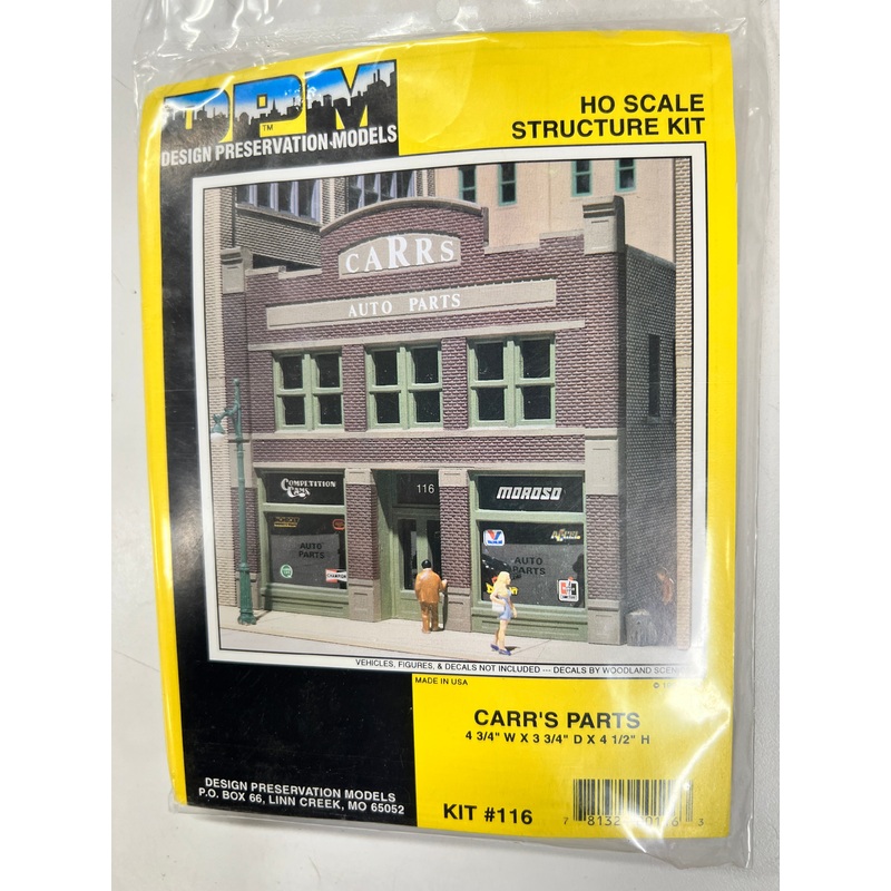Design Preservation Models DPM 116 Carr’s Parts kit HO SCALE