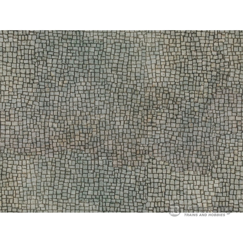 Noch 56723 HO 3D Cardboard Sheet “Irregular Paving”