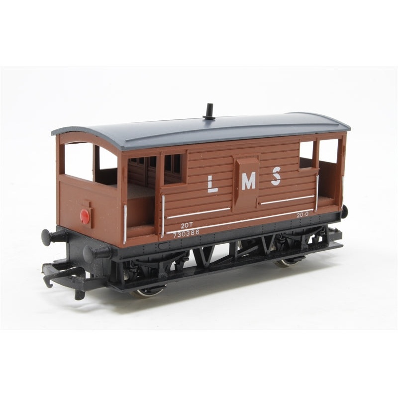 R718 HORNBY   L.M.S. 20 Ton Brake Van 730386 – BOXED