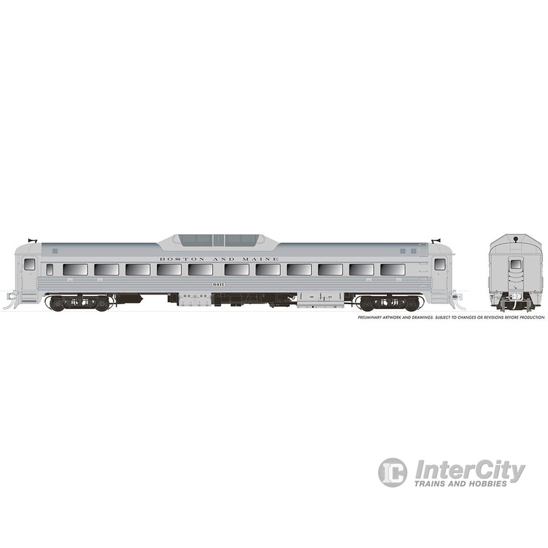 Rapido 016306 HO Budd RDC-9 (DC/Silent): Boston & Maine – McGinnis: #6411