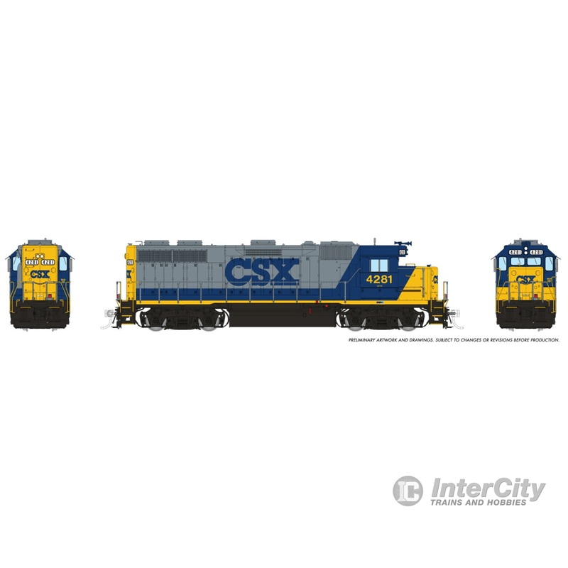 Rapido 039014 HO EMD GP39 (DC/Silent): CSX – Bright Future (YN2): #4282