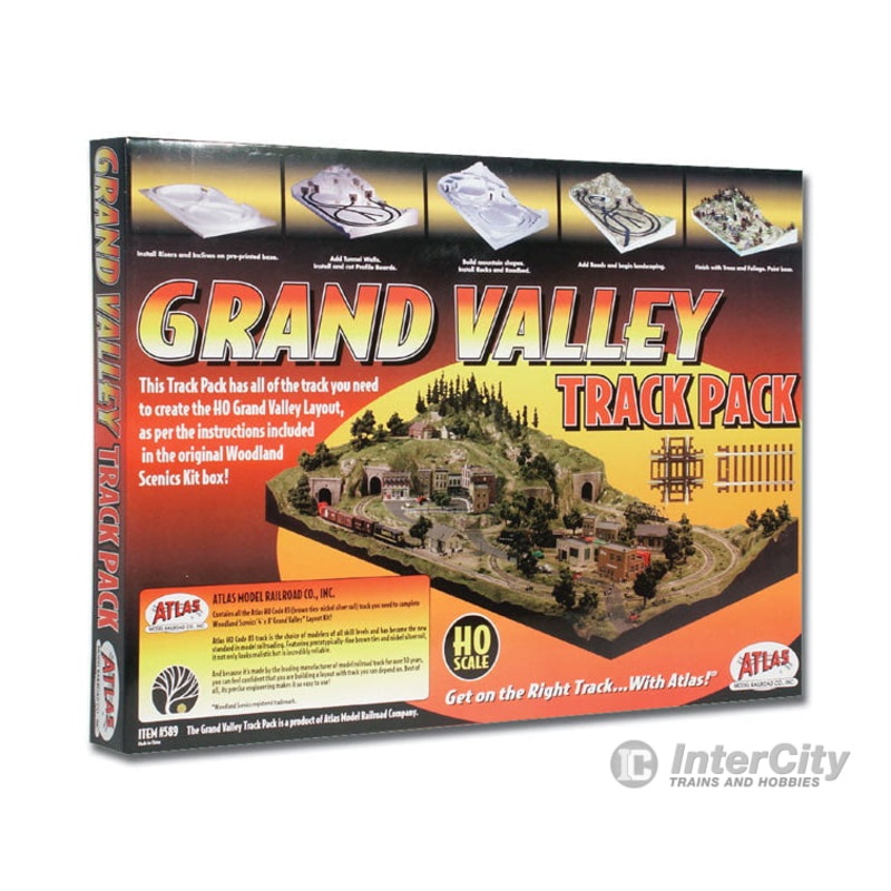 Atlas 589 Grand Valley Track Pack — For Woodland Scenics Grand Valley Layout (#785-1483, Sold Separately)