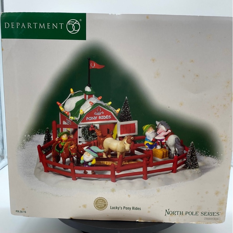 Department 56  North Pole Series 56.56776 Lucy’s Pony Rides  (B)