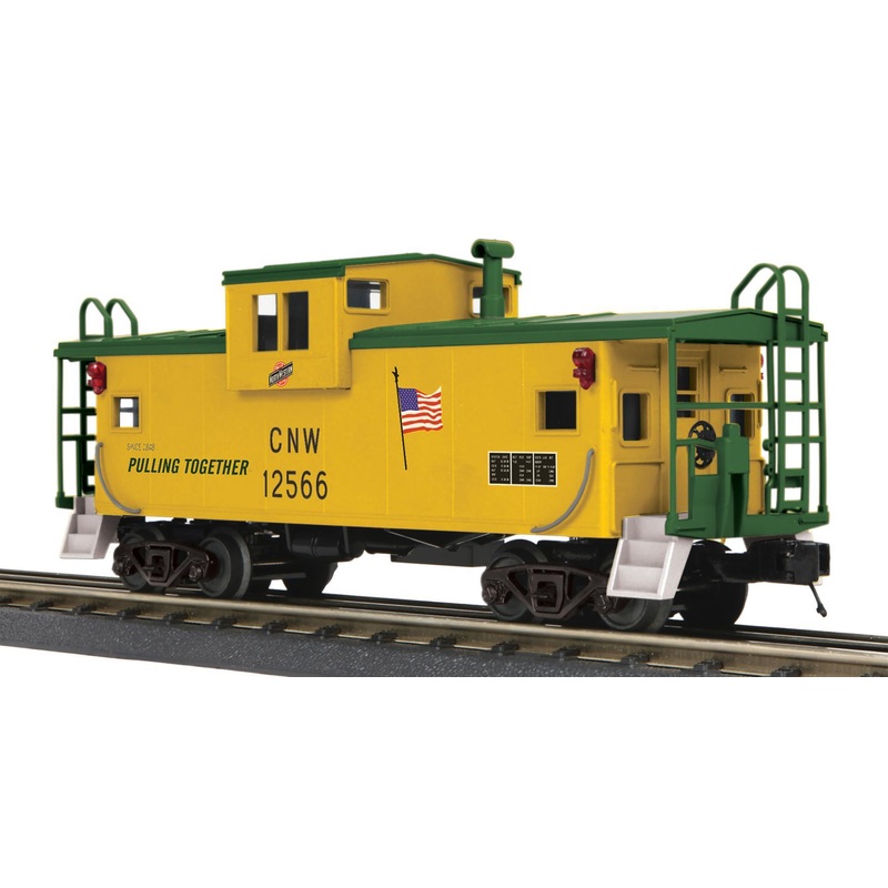 MTH Railking 30-77369 Chicago & North Western C&NW Extended Vision Caboose O SCALE NEW