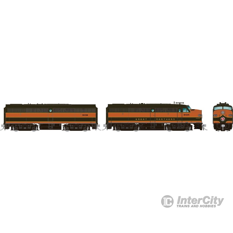 Rapido 037019 HO ALCo FA-1 + FB-1 (DC/Silent): Great Northern: #310A + #310B