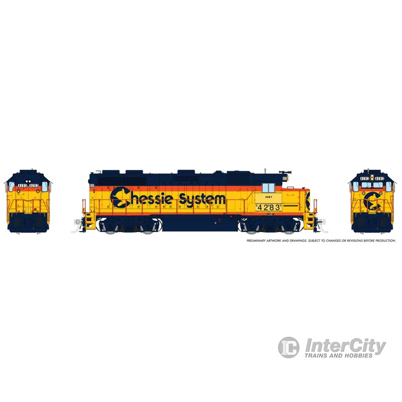 Rapido 039510 HO EMD GP39 (DC/DCC/Sound): CSX – Chessie Patch: #4285