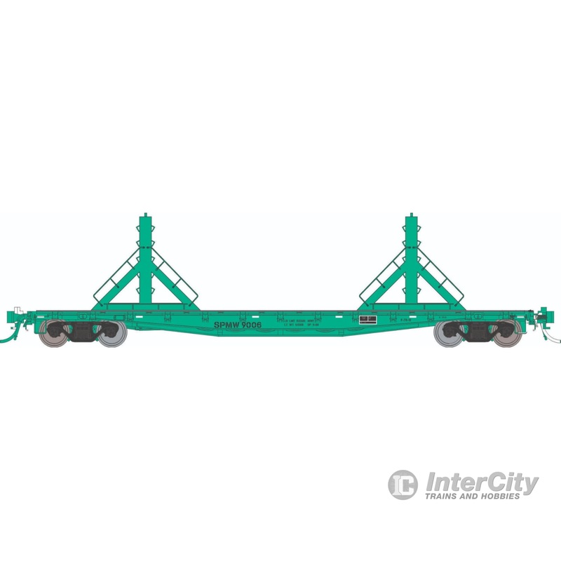 Rapido 138408A HO F30D 50′ Rail Flat Car : SP – MOW: Single Car