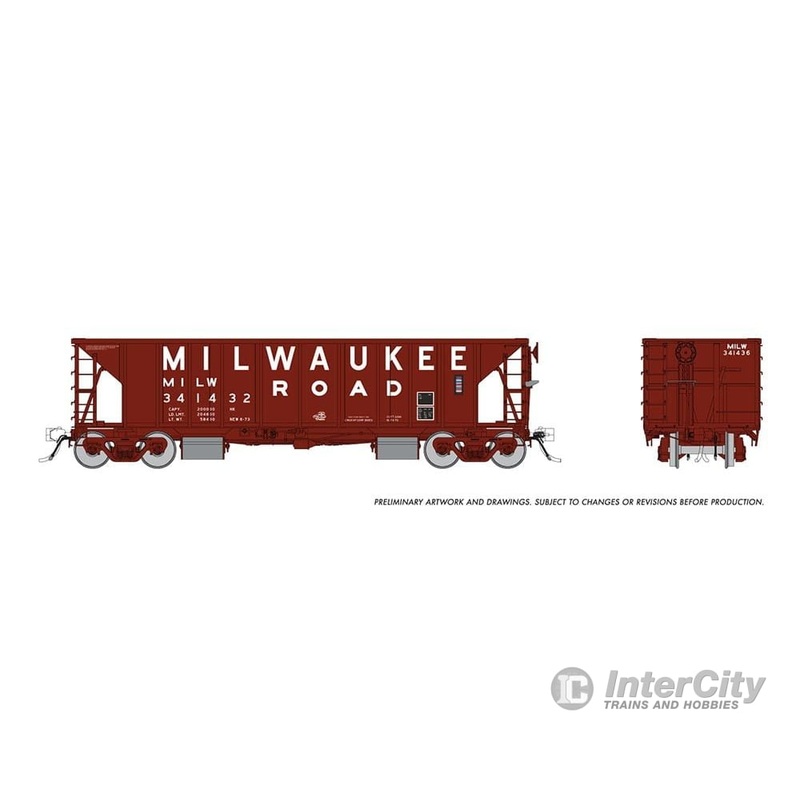 Rapido 158010A HO NSC Ballast Car: Milwaukee Road: Single Car