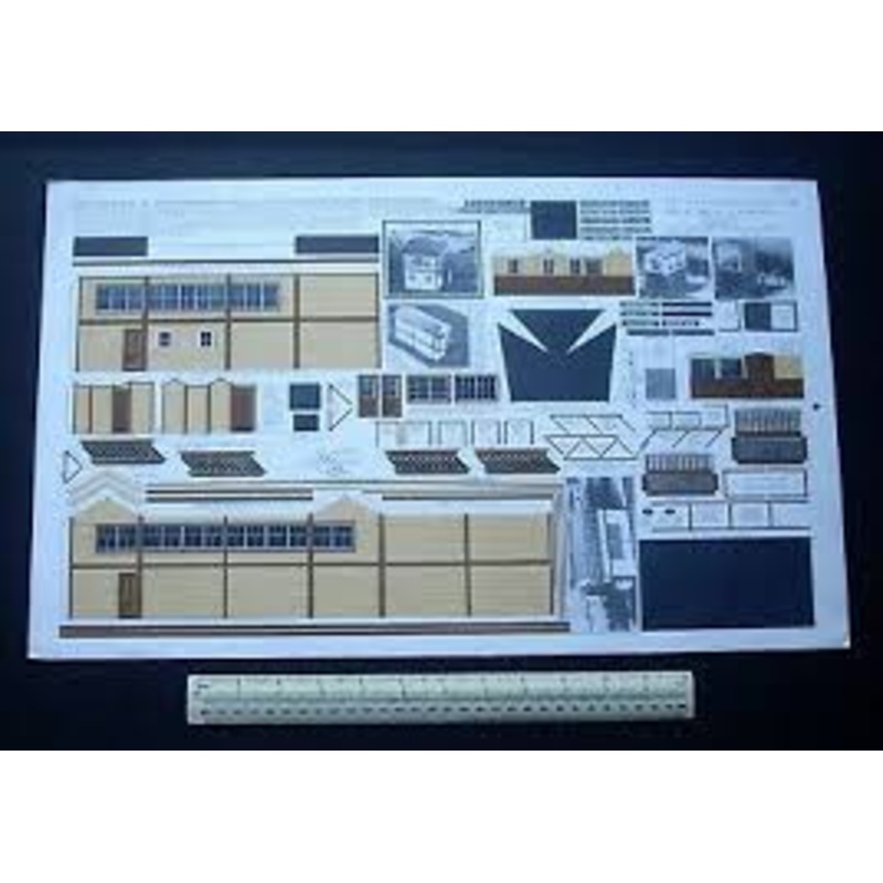 B5 BILTEEZI N Gauge (2mm) Signal boxes with point cabins – card building kits
