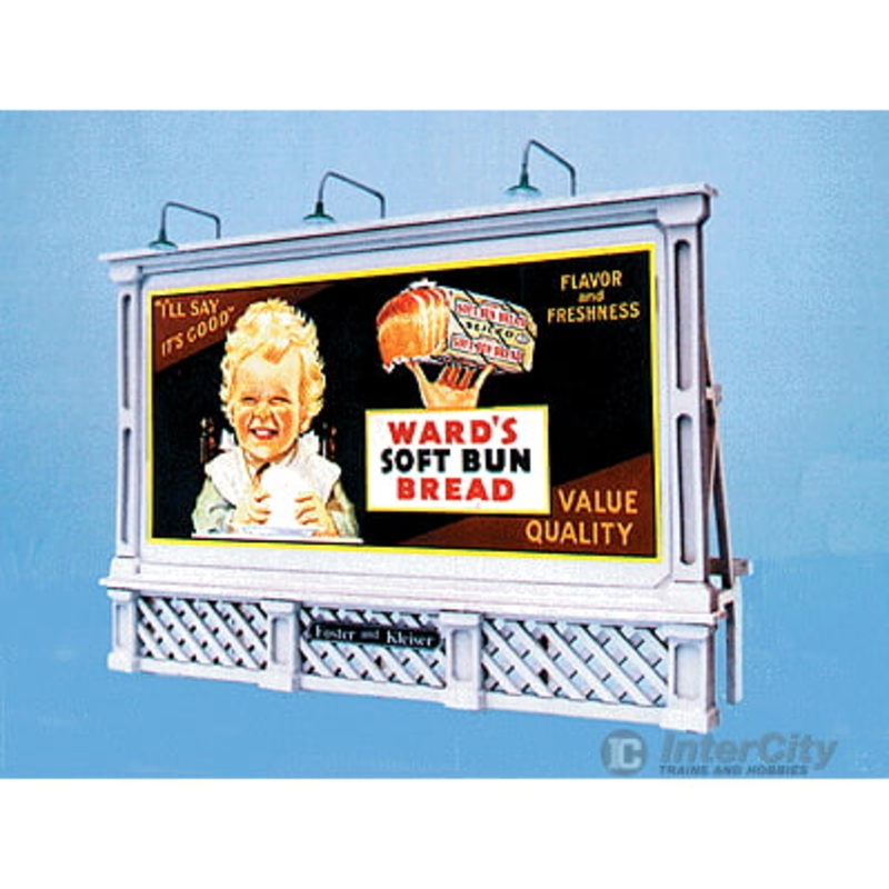 Blair Line 2430 Laser-Cut Wood Billboards (1 Billboard Frame, Lamp Shades & Two Signs) — City Beautiful 1920s – 1950s