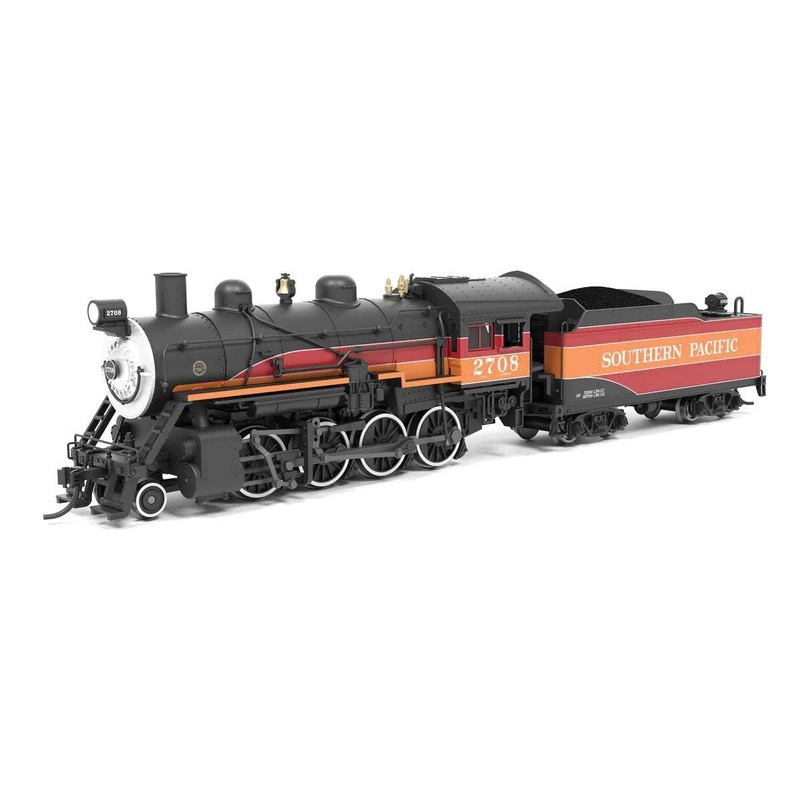 Broadway Limited Imports N 8387 2-8-0 Consolidation – Sound, Smoke and DCC Paragon4(TM) – Southern Pacific #2708 (Daylight, black, red, orange)