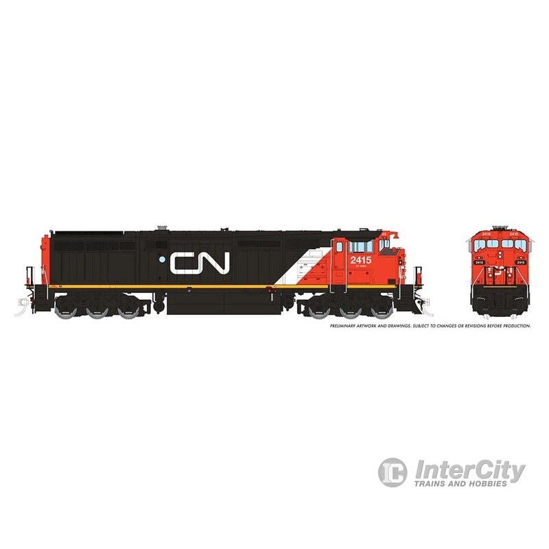 Rapido 024509 HO Dash8-40CM (DC/DCC/Sound): CN – Large Noodle Scheme: #2415