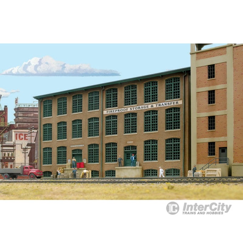 Walthers Cornerstone 3189 Fireproof Storage and Transfer Background Building — Kit – 12-7/8 x 1-3/8 x 7″ 32.7 x 3.5 x 17.8cm