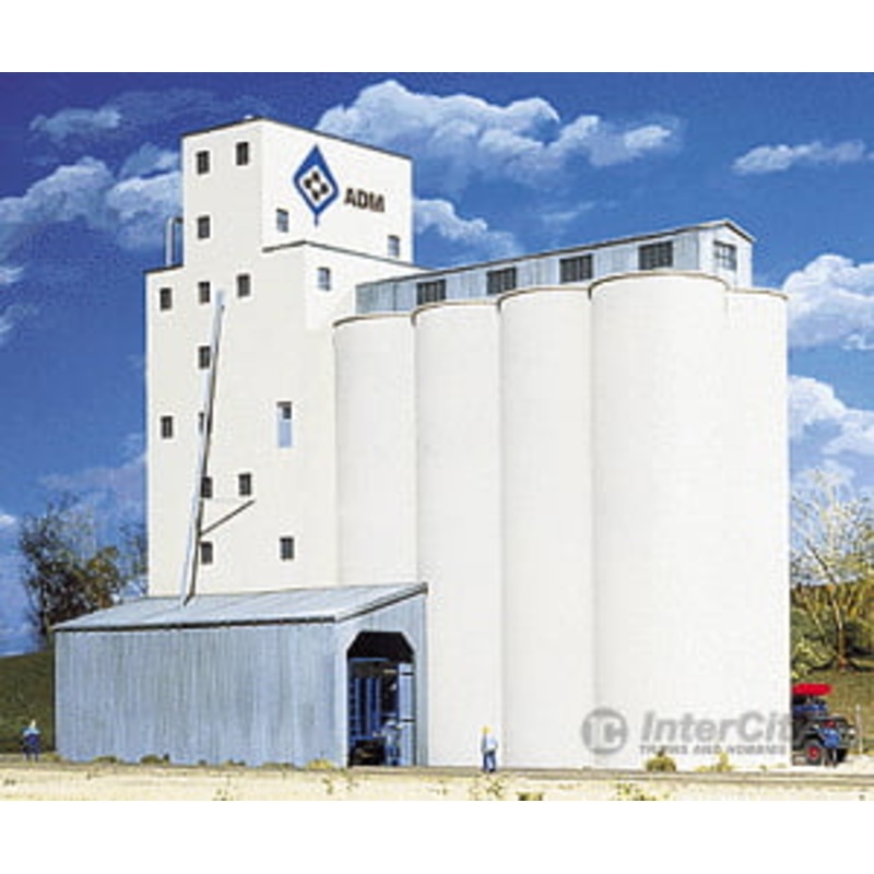 Walthers Cornerstone 3225 ADM(R) Grain Elevator — Kit – 5-7/8 x 8-7/8 x 9″ 14.9 x 22.5 x 22.8cm