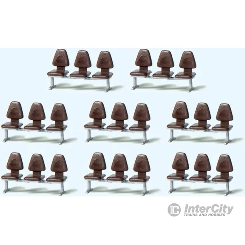 Preiser HO 17215 Modern Modular Seating/Benches, kit, 8 pcs