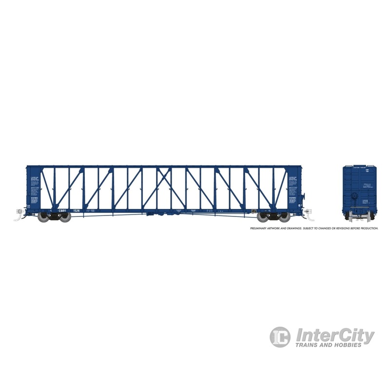 Rapido 562011A N NSC Centerbeam Flatcar: Copper Basin Railway – Blue: Single Car