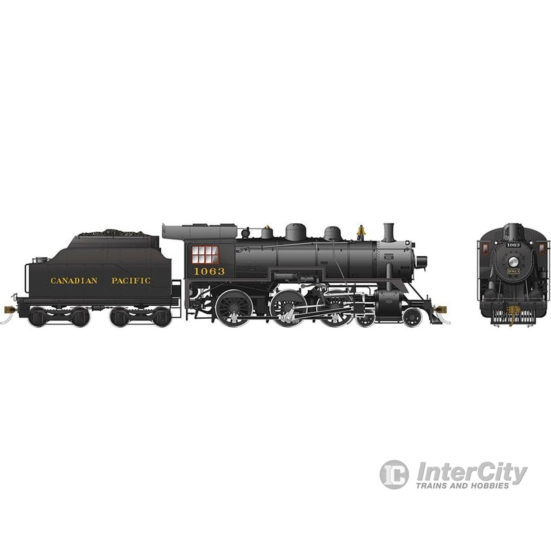 Rapido 602005 HO scale D10k Steam Locomotive (DC/Silent): CPR #1063