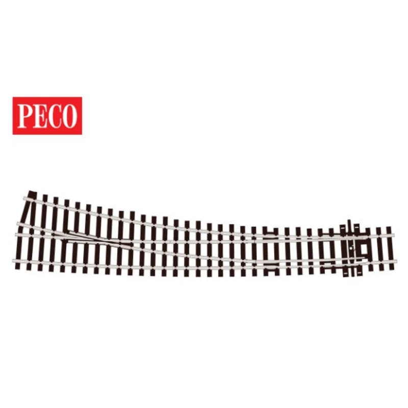 SL-E186 PECO Curved RH Electrofrog Finescale code 75