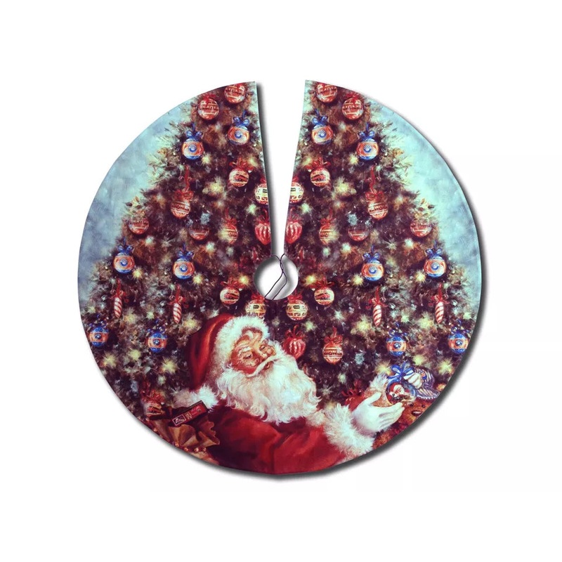 2015 Lionel trains 9-33053 tree skirt Santas finishing touch O SCALE NEW