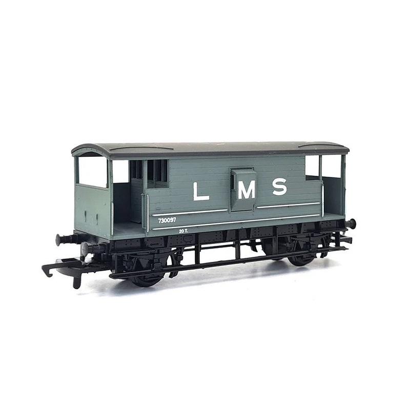 54361-9 GMR/AIRFIX (GMR) 20 Ton Brake Van LMS grey 730097 – UNBOXED