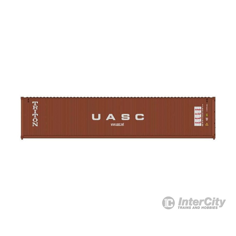 Atlas N 50006829 40′ Standard-Height Container 3-Pack – Assembled – Master(R) – Triton/United Arab Shipping Co. UASC Set #2 (brown, white)