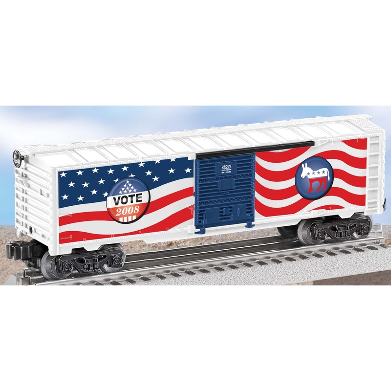 Lionel 6-25059 Democrat 2008 Election Boxcar