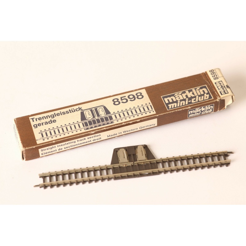Marklin 8598 Straight insulating track section  Z SCALE (1:220)