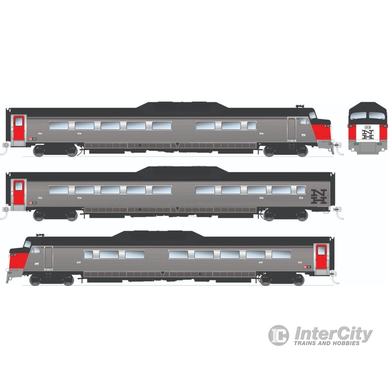 Rapido 016401 HO Budd Roger Williams 3-car set (DC/Silent): New Haven